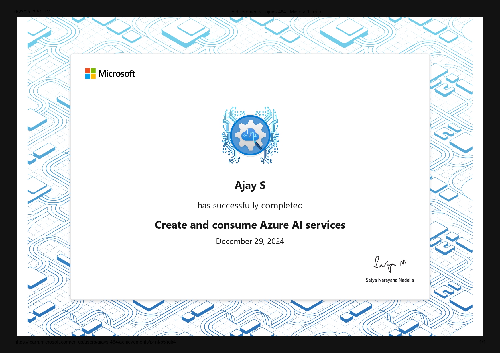 Certificate 15